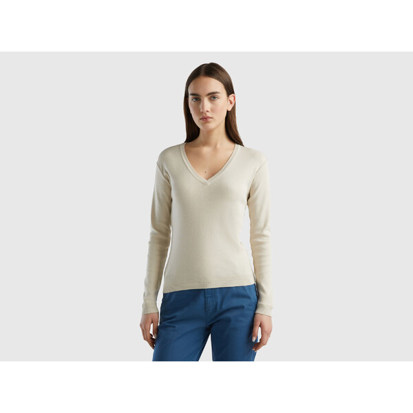 V NECK SWEATER L/S-SVETR