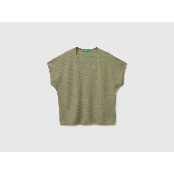 V NECK SWEATER H/S - SVETR